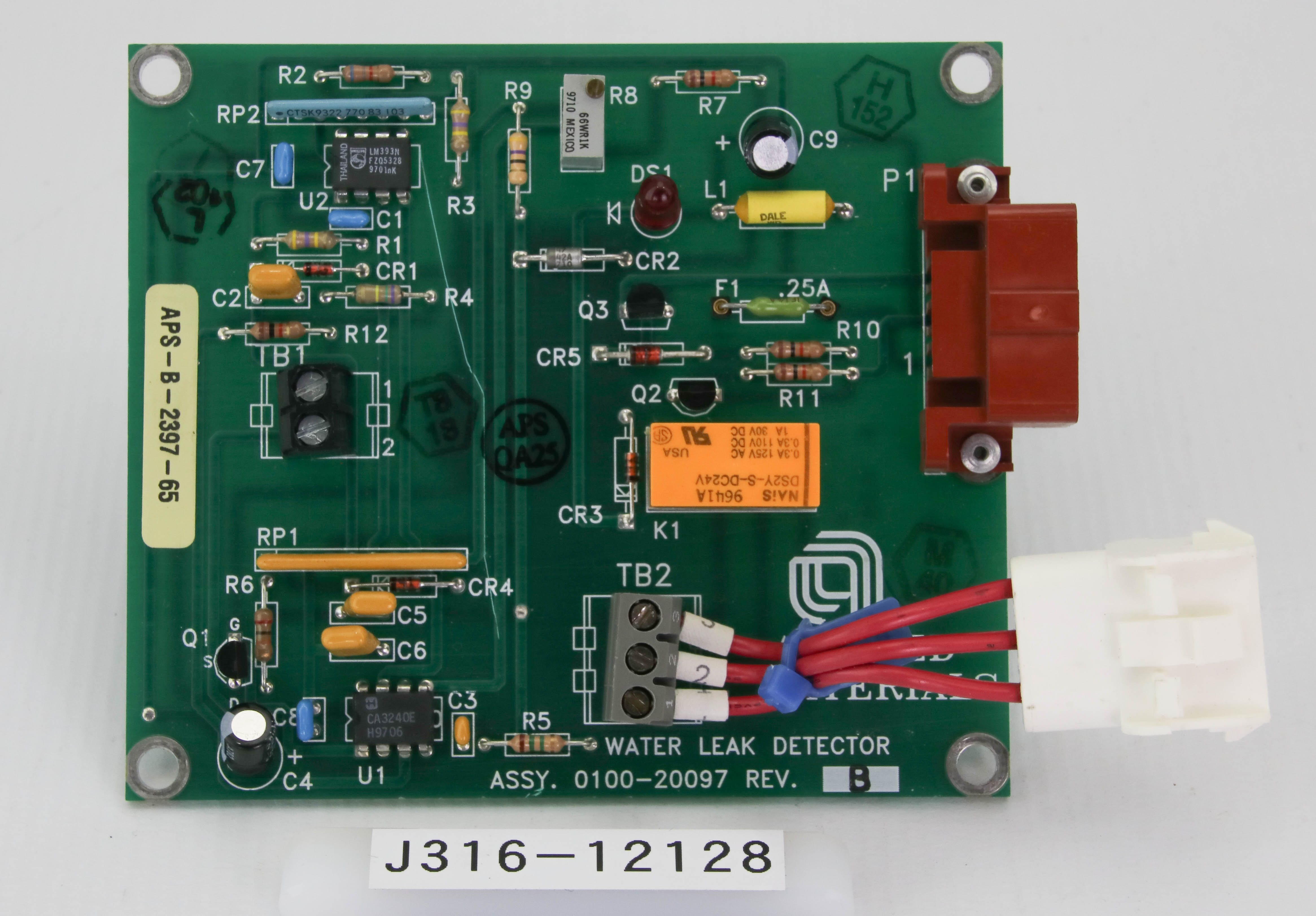 12128 APPLIED MATERIALS PCB ASSY, WATER LEAK DETECTOR 0100-20097